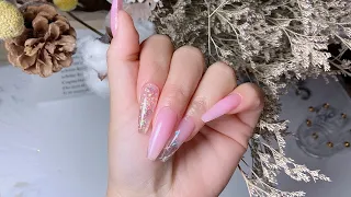 Easy Polygel Nails Tutorial for Beginners | Polygel Nails Design with Tips