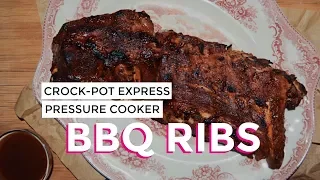 Crock-Pot Express Pressure Cooker BBQ Ribs with Bobby Flay Dry Rub