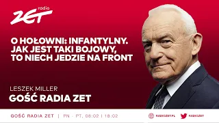 Leszek Miller o Hołowni: Infantylny. Jak jest taki bojowy, to niech jedzie na front