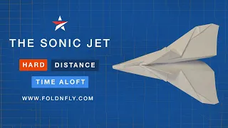 ✈ Another jet like plane that's a straight shooter - The Sonic Jet - Fold 'N Fly