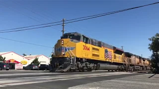 Union Pacific Tier 4 SD70AH Leads AMIEPR at Martin Ave. on 6/15/18