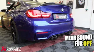 AKRAPOVIC SLIPON TITAN Abgasanlage LEGAL passend für BMW M4 F82 OPF + Sportluftfilter / BENCH LOCKED