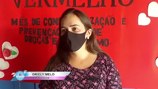 Fevereiro Vermelho mês de conscientização e prevenção ao uso de drogas e bebidas alcoólicas.