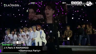 BTS ATEEZ AND TXT REACTION TO JYP X MAMAMOO | MAMA2019