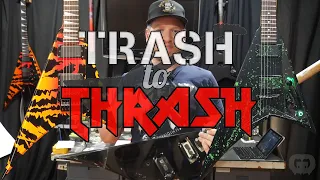 Trash to Thrash #7 - Jackson Rhoads Flying V - Alien Blood and Tiger Rhoads