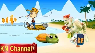 BÚP BÊ KN Channel  GIẢI CỨU RÙA CON TỘI NGHIỆP | CÂU CÁ TRÊN BIỂN Fishing game