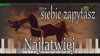 sanah - SIEBIE ZAPYTASZ-łatwa-podkład-pianino-piano-cover-keyboard-karaoke-tutorial-nuty-midi-chords