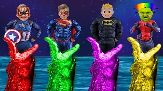 wrong head top superheroes vlad & niki vs fattv & cocomelon - meme coffin dance cover astronomia