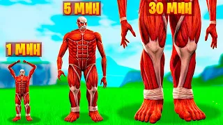 КОЛОССАЛЬНЫЙ ТИТАН РАСТЁТ КАЖДУЮ МИНУТУ В ГАРРИС МОД! САМЫЙ БОЛЬШОЙ COLOSSAL TITAN В Garry`s Mod!