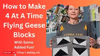 How to Make 4 at a Time Flying Geese Blocks