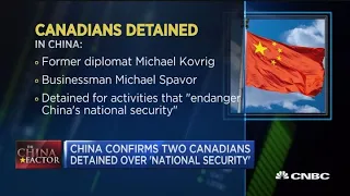 China confirms two Canadians detained over 'national security'