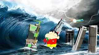 SPIDER SHINCHAN RESCUE Makkaley FROM TSUNAMI IN GTA 5 Ep-1 #gamer @gameplan619  #gaming #amor