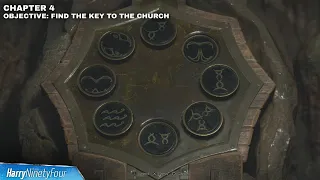 Resident Evil 4 Remake - Large Cave Shrine Stone Dais Puzzle Guide - Find the Church Key (RE4)