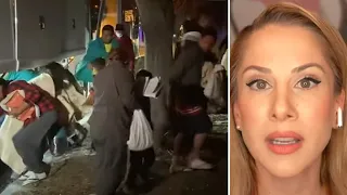 Cruel Political Stunt Leaves Migrants Freezing Outside Kamala Harris' House on Christmas Eve
