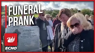 Man pranks mourners at his own funeral as his coffin is being buried