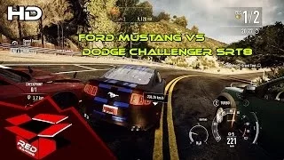 Need for speed Rivals (PC) - Ford Mustang 2015 vs Dodge Challenger SRT8 Race!