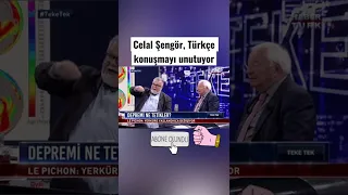 Prof. Dr. Celal Şengör, Türkçe konuşmayı unutuyor #shorts #teketek