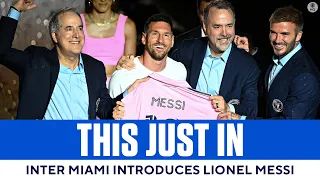 Inter Miami unveils World Cup Champion Lionel Messi | CBS Sports