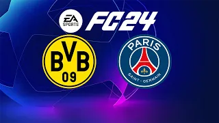 Dortmund vs PSG | BVB Stadion Dortmund | 2023-24 UEFA Champions League | EA FC 24