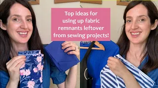 Top ideas for using up fabric remnants leftover from sewing projects | 5 free sewing patterns too!