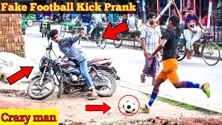 Update Viral Fake football Kick Prank😂🤣 Football Scary Prank Gone WRONG REACTION🤣🤣Awesome Relations.