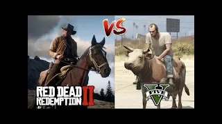 Graphics Comparison / СРАВНЕНИЕ ГРАФИКИ / Red Dead Redemption 2 (Xbox One X) vs. GTA 5 (PC 4K Ultra)