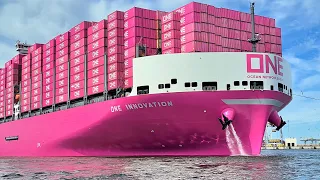 NEW CONTAINER SHIP "ONE INNOVATION" MAIDEN VOYAGE AT PORT OF ROTTERDAM - SHIPSPOTTING 2023