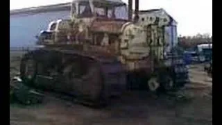 Euclid TC 12 Bulldozer being moved