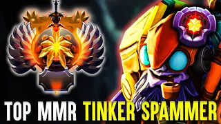 When They Meet Top MMR Tinker Spammer - No Mercy Dota 2