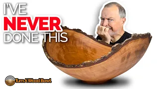 Live Edge Bowl Woodturning - Video