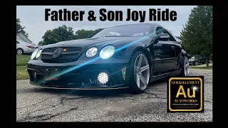 Driving & Racing TUNED AMG Wide Body CL55 Mercedes On The Road 💨😙😙 My Son & I #modded #amg #race