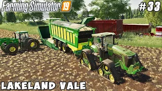 Finishing wheat harvest, processing straw for compost | Lakeland Vale 2 | FS 19 | Timelapse #33