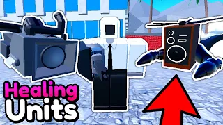 I Used ALL HEALING UNITS!! (Toilet Tower Defense)