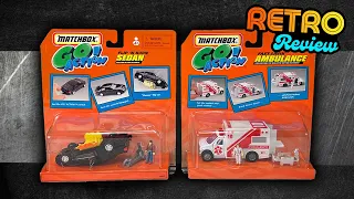 Matchbox Go Action Flip 'N Burn Sedan and Fast-Savin' Ambulance - Retro Unboxing & Review (1999)