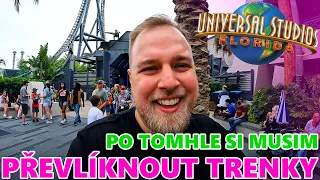 KVŮLI TÝHLE HORSKÝ DRÁZE JSEM SI MUSEL PŘEVLÍKNOUT TRENKY 😅 (UNIVERSAL STUDIO FLORIDA) - WEEK #392