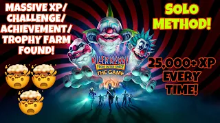 INSANE XP FARM! ALSO CHALLENGES/ACHIEVEMENTS/TROPHIES! - Killer Klowns From Outer Space: The Game