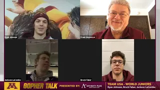 Gopher Talk: World Juniors Team USA: Ryan Johnson, Brock Faber, Jackson LaCombe (Men's Hockey)