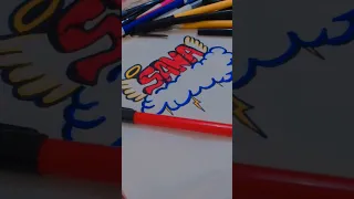 Graffiti Name Art | Graffiti lettering art | how to create graffiti name ❤🙌🏻 #youtubeshorts