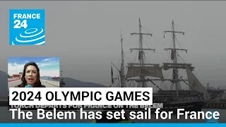 Olympic flame departs for France on the Belem • FRANCE 24 English