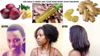 How I Use Onion and Ginger for Unstopable Hair Growth | 4C Hair  | Natural Hair