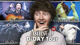 AGUST D IN CONCERT 2! (Seesaw, Cypher Pt.3&4, Shadow, UGH!, DDaeng, HUH?! | D-DAY Tour Reaction)