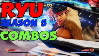 Street Fighter V Season 5 - RYU COMBOS