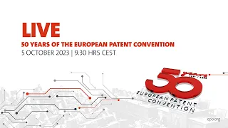 50 Years of the European Patent Convention