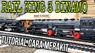 MERAKIT RAIL KING 3 DINAMO !!! (Part. 1) #train #railking #keretaapi #railway
