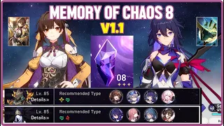 Memory of Chaos 8 - E0 Seele E2 Sushang Full Stars v1.1