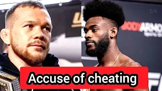 Aljamain Sterling accusing Petr Yan of cheating and exchanged talks