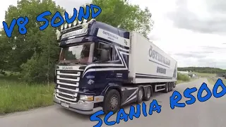 #25 10 minutes of V8 sound (Scania R500) POV