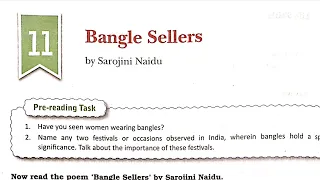 Bangle sellers by Sarojini Naidu - English Class 8 DAV