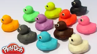 Учим цвета на английском языке с уточками из пластилина Play-Doh.