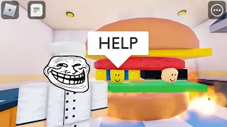 ADMIN TROLLING in Roblox Cook Burgers (funny moments) #3